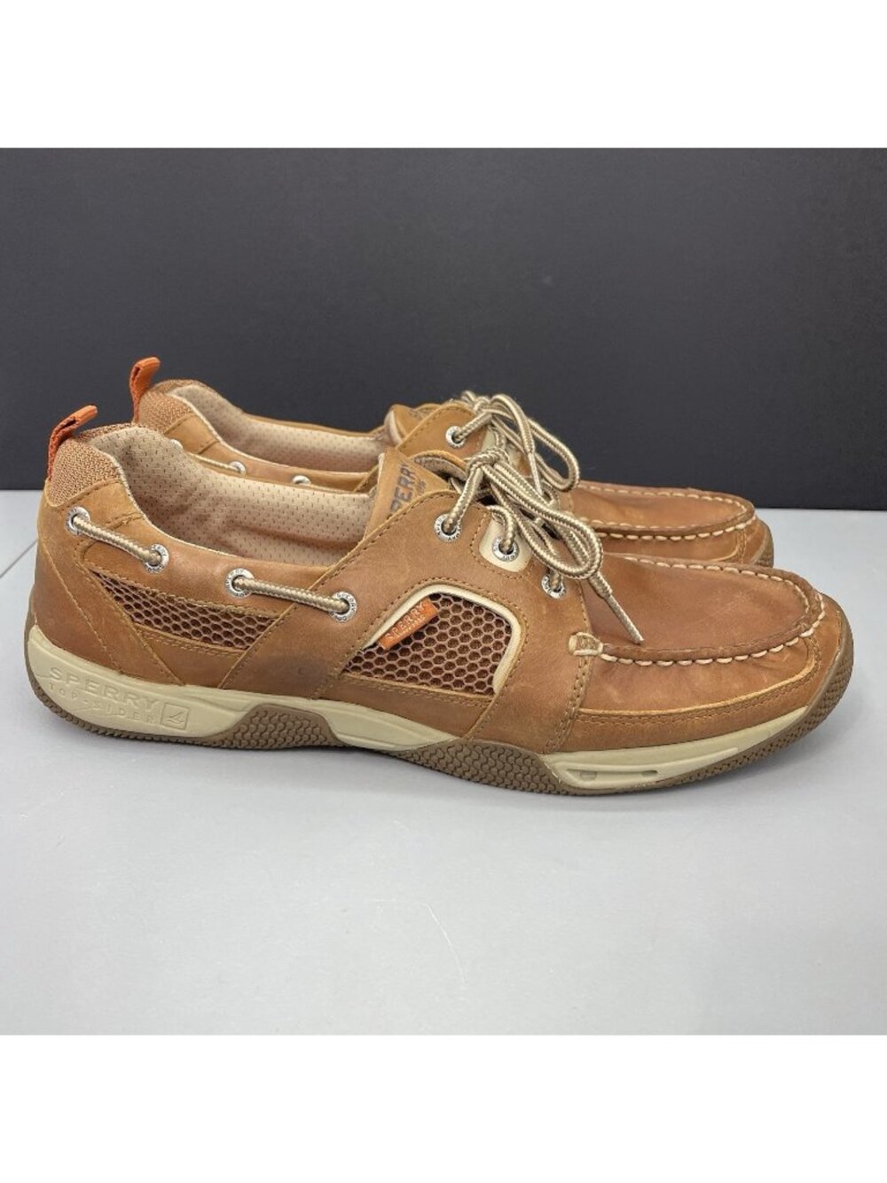 Sperry Top Sider Sea Kite Sport Moc Boat Shoes Casual Leather Brown Mens 13